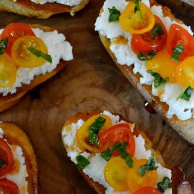 Sweet Ricotta Bruschetta