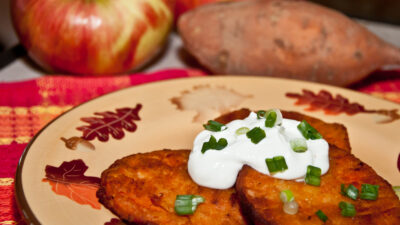 sweet sweet potato latkes