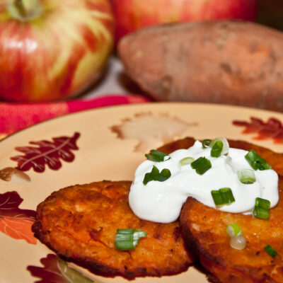 sweet sweet potato latkes