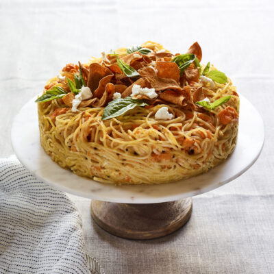Sweet Potato Spaghetti Pie