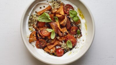 sweet potato yogurt bowl