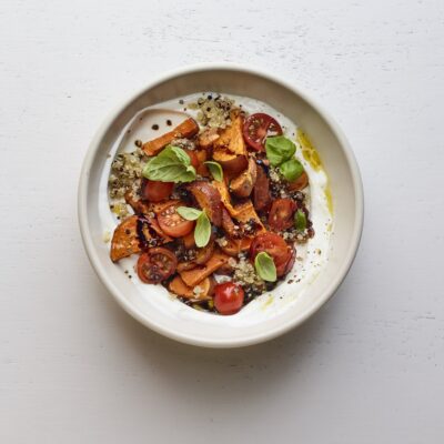 sweet potato yogurt bowl