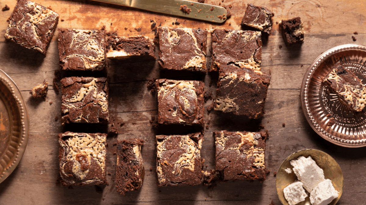 Tahini Halva Brownies