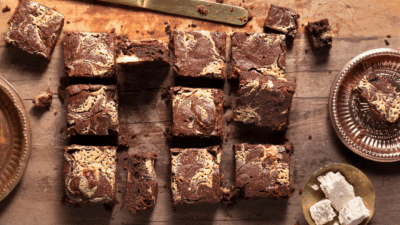 Tahini Halva Brownies