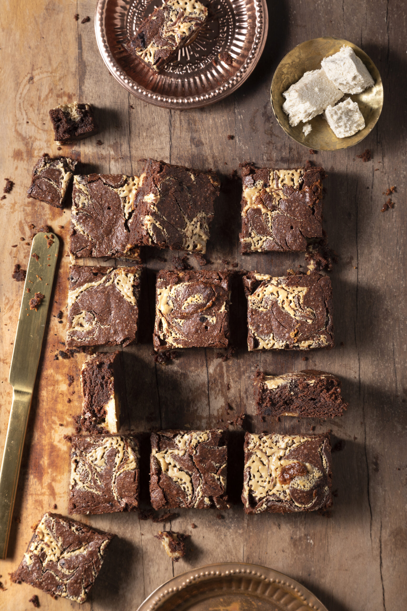 Tahini Halva Brownies
