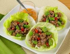 Tangy Lamb & Asparagus Lettuce Cups