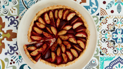 Tarte Aux Quetsches, Italian Plum Tart