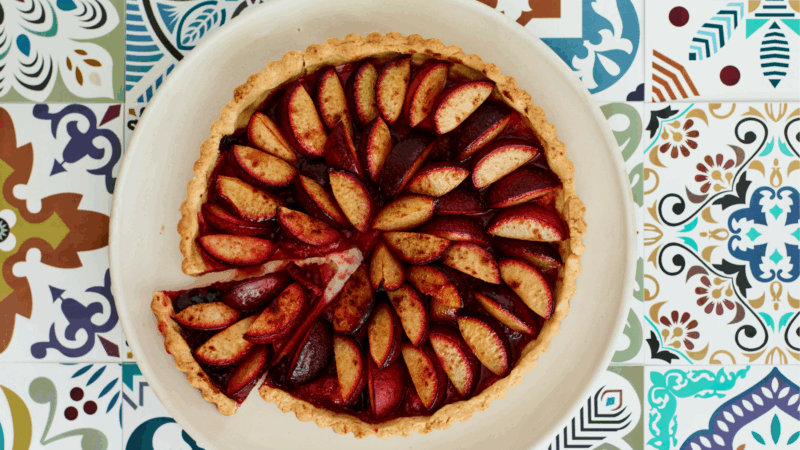 Tarte Aux Quetsches, Italian Plum Tart