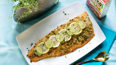 teriyaki leek salmon