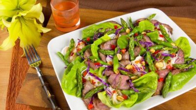 Thai Grilled Lamb and Asparagus Salad
