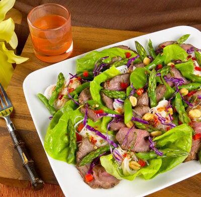 Thai Grilled Lamb and Asparagus Salad