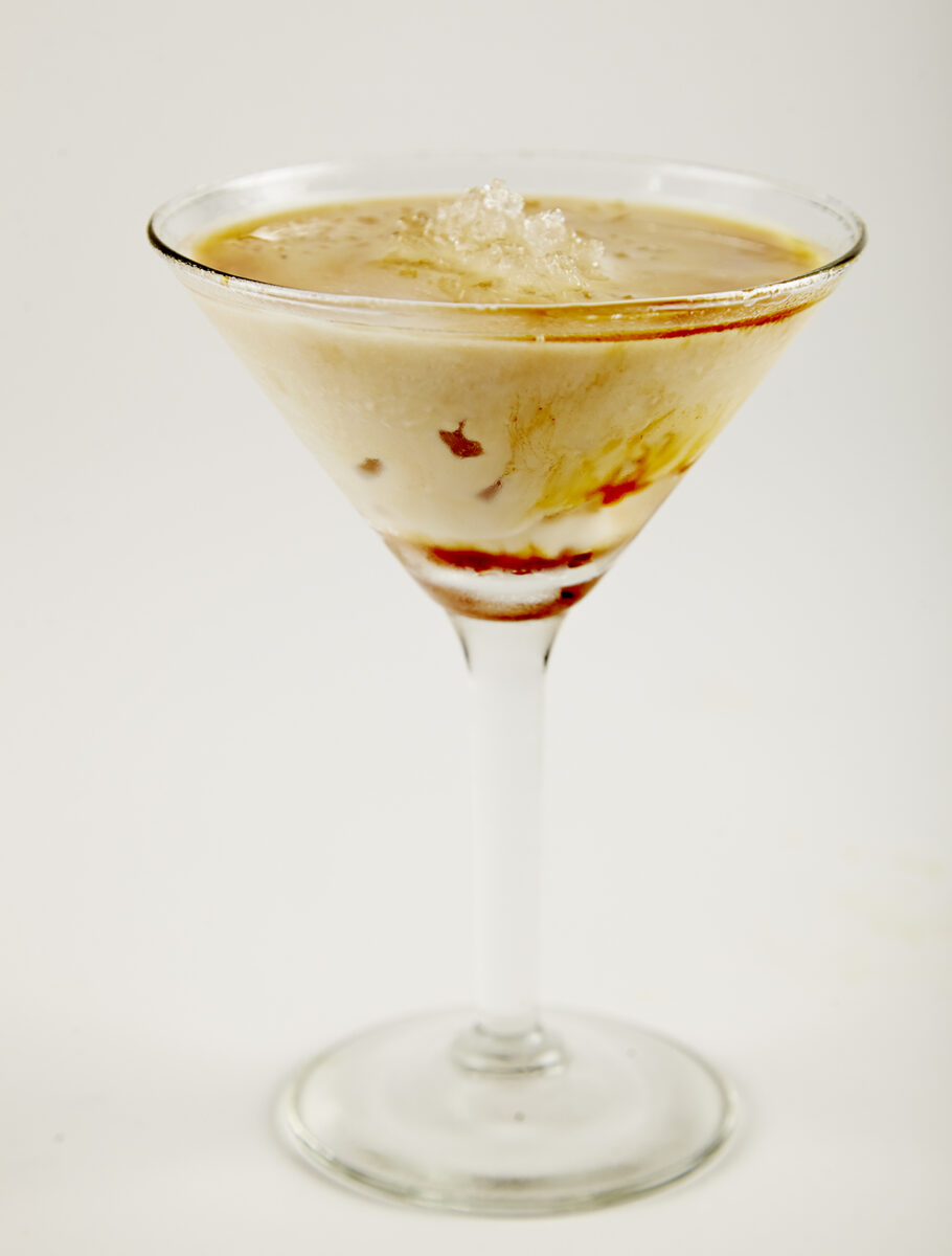 The after dinner winner drink with crushed ice