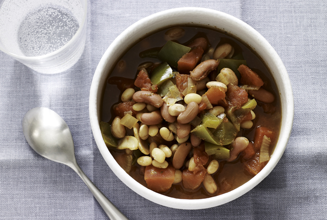 Three Bean Vegetarian Chili