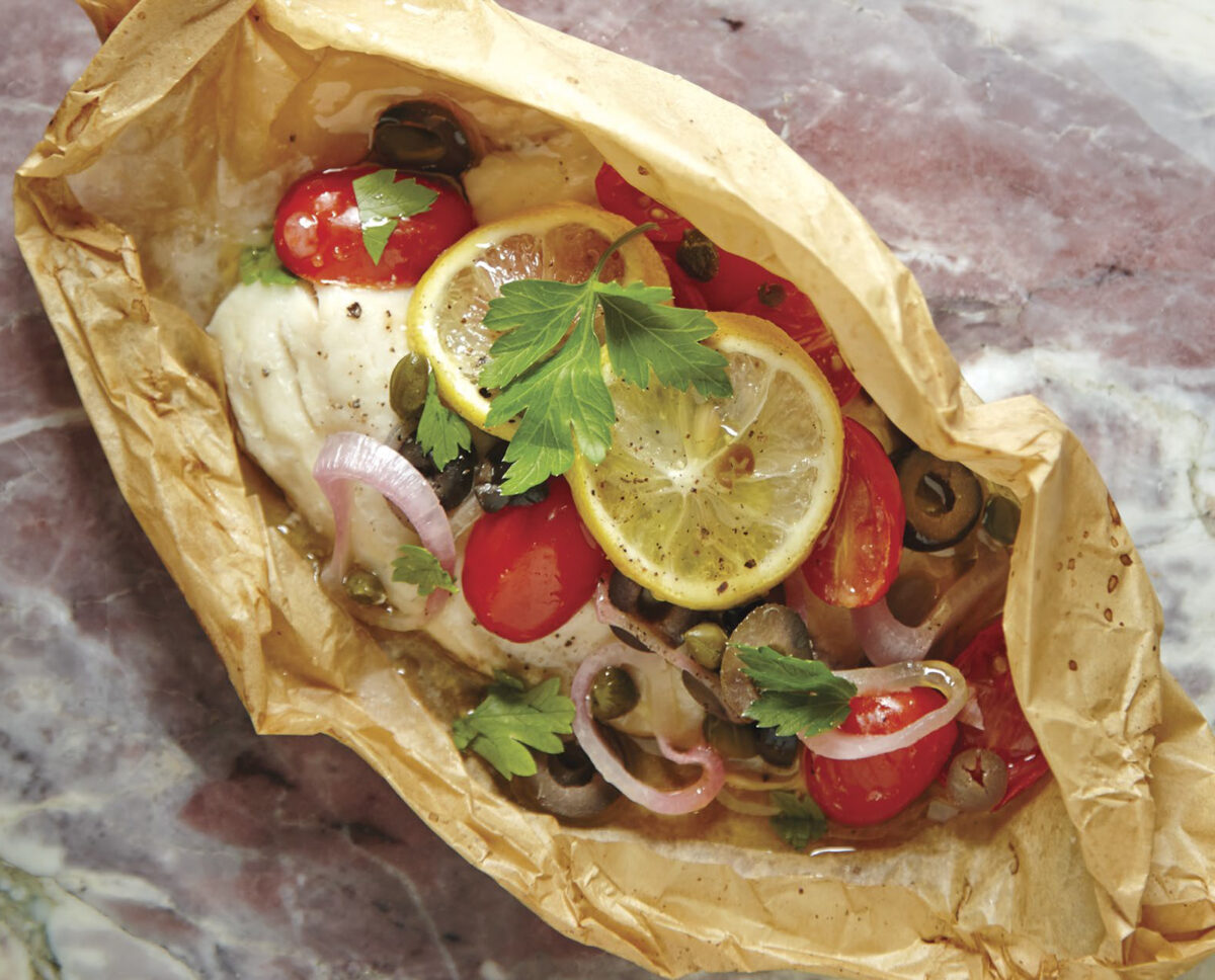 Tilapia Mediterranea En Papillote Pg. 53