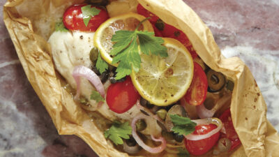 Tilapia Mediterranea En Papillote Pg. 53