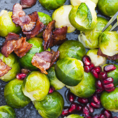 Brussels Sprouts and Beef Bacon