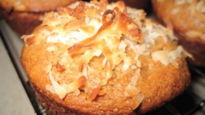 Toasted Coconut Banana Muffins (Gluten Free)