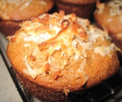 Toasted Coconut Banana Muffins (Gluten Free)