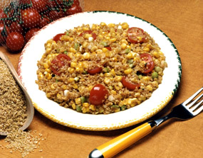 Toasted Corn & Bulgur Salad