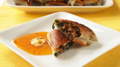 tofu-kale-crispy-spring-roll