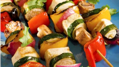 Tofu Veggie Skewers
