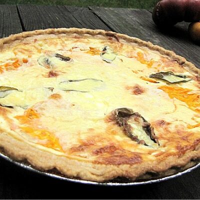 Tomato Basil and Goat Cheese Quiche