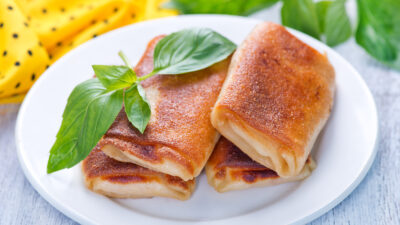 Tomato Basil Crepes