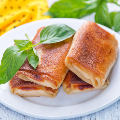 Tomato Basil Crepes