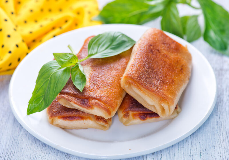 Tomato Basil Crepes