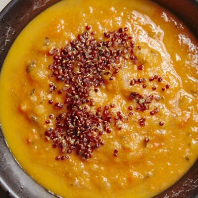 Tomato Soup with Toasted Red Quinoa85