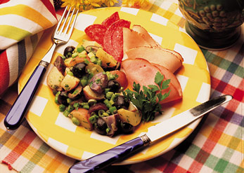 Tricolor Potato Salad