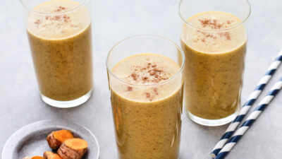 Turmeric, Almond Milk, and Date Smoothie