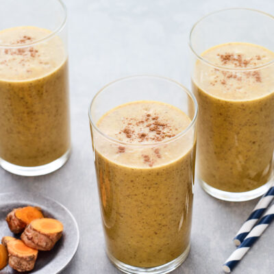Turmeric, Almond Milk, and Date Smoothie