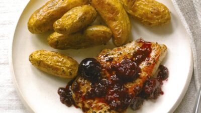 turkey breast with port wine cherry sauce - JG