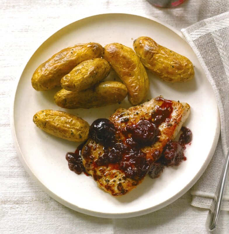 turkey breast with port wine cherry sauce - JG
