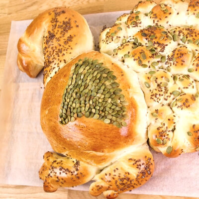 turkey shaped challah