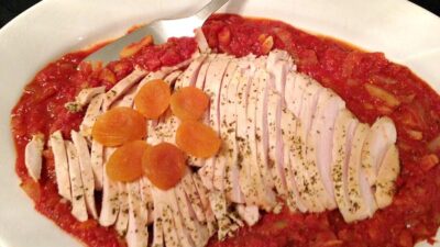Turkey, Saffron Apricot Roasted