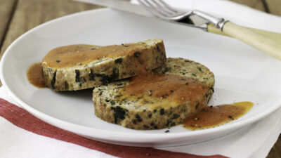 Turkey Spinach Meatloaf with Tomato Sauce