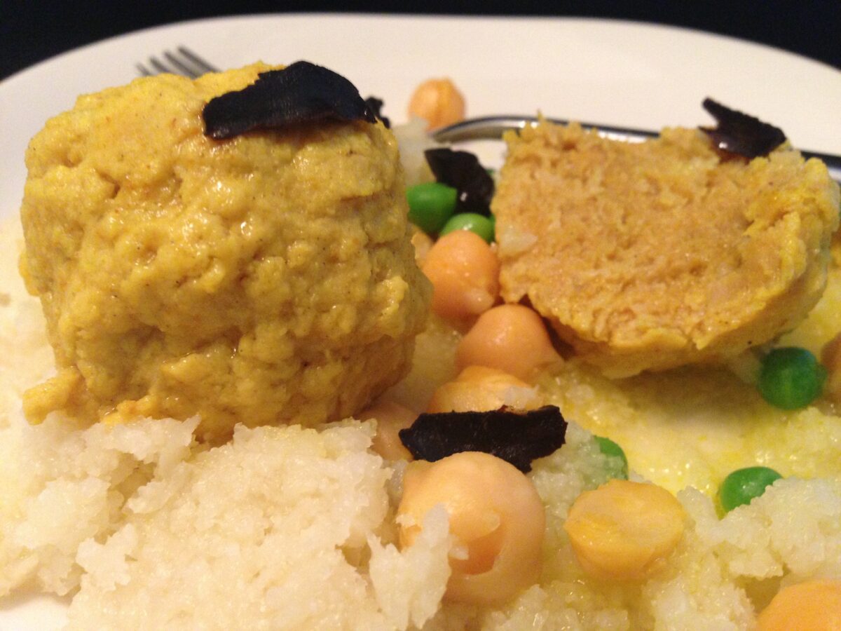 Turmeric-Lemon Ghondi