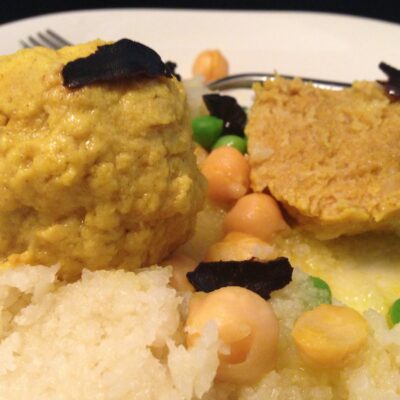 Turmeric-Lemon Ghondi