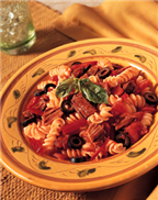 Tuscan Beef & Pesto Pasta