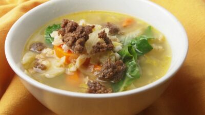 TUSCAN VEGETABLE SOUP WITH BOEREWORS