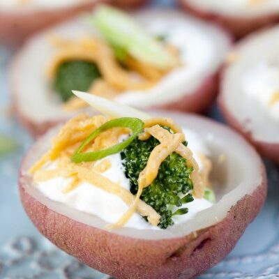 Twice Baked Potato Skins