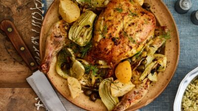 Splayed chicken