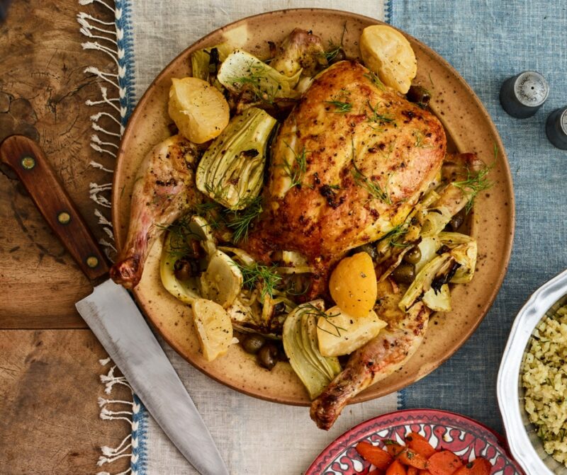 Splayed chicken