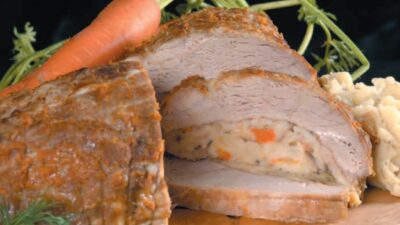veal breast with matzah stuffing1