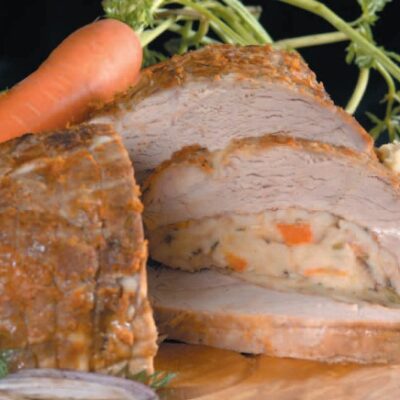 veal breast with matzah stuffing1