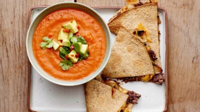 Vegetarian Portobello Quesadillas