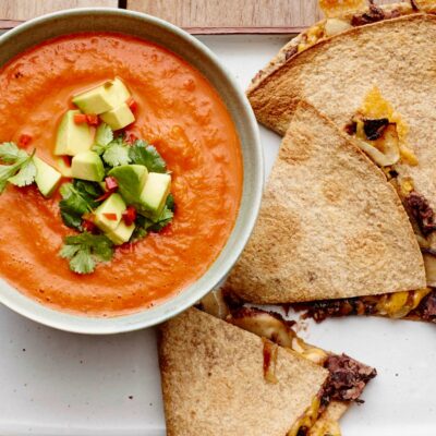 Vegetarian Portobello Quesadillas