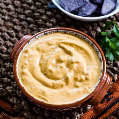 Vegan Queso (Cheese) with Salsa